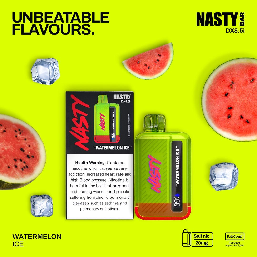 Nasty Bar DX8.5i 8500 Puffs Watermelon Ice Flavor vape