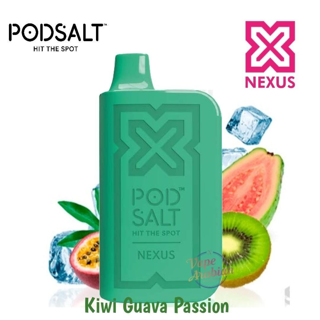 Pod Salt Nexus 6000 Puffs Kiwi Guava Passion Flavor Disposable Vape