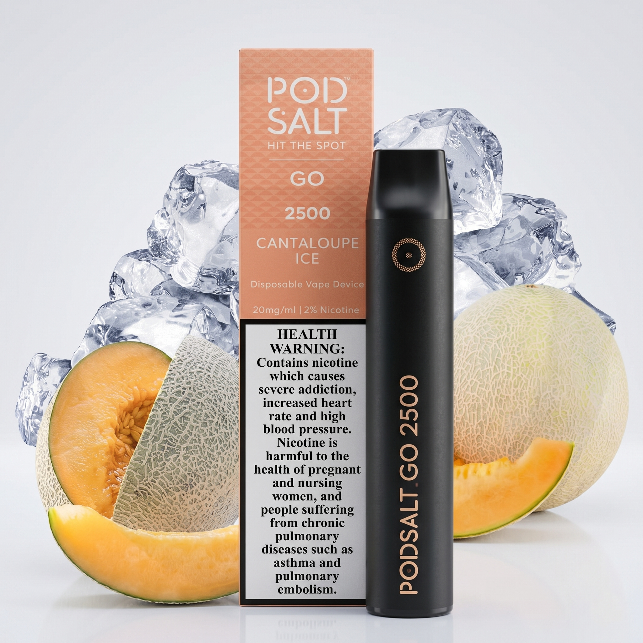 Podsalt-go-2500puffs-Cantaloupe-Ice-Flavor.webp