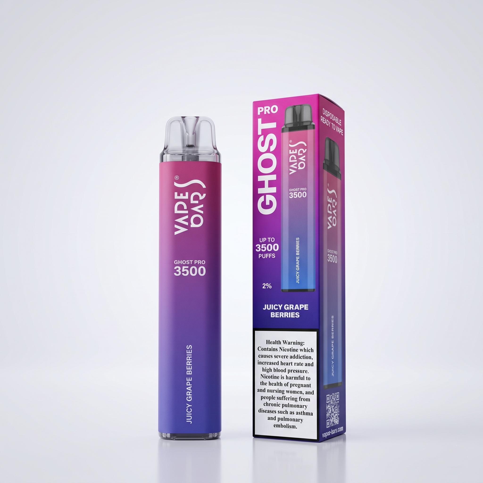 Vape Bars Ghost Pro 3500 puffs Juicy Grape Berries