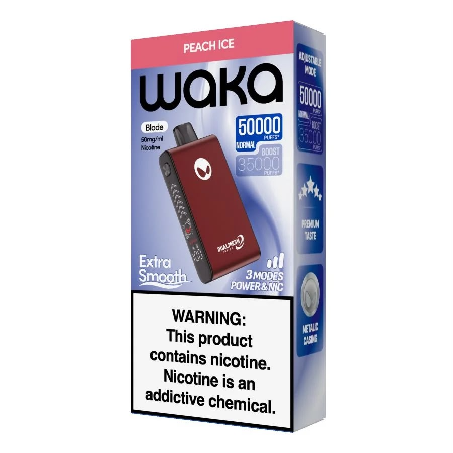 WAKA Blade 50000 Puffs Peach Ice Disposable Vape