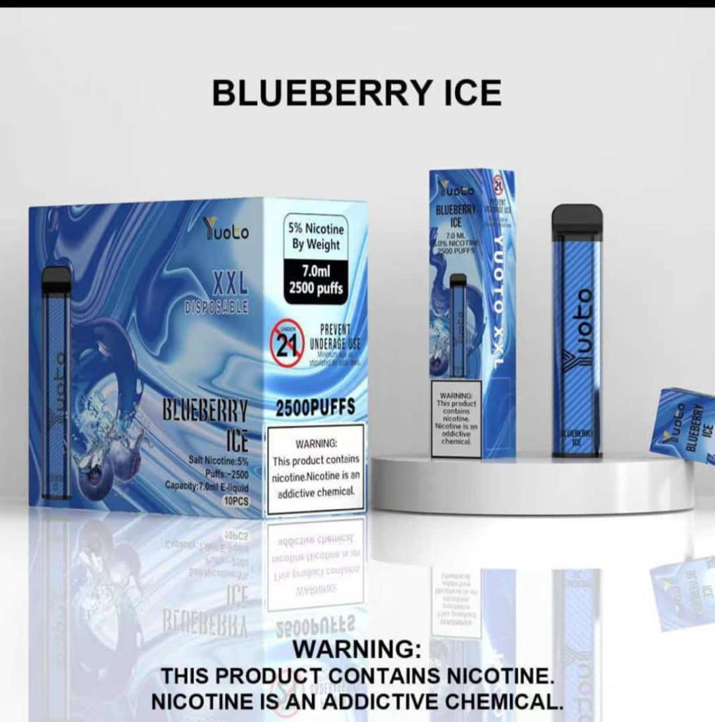Yuoto XXL 2500 Puffs Blueberry Ice Disposable Vape