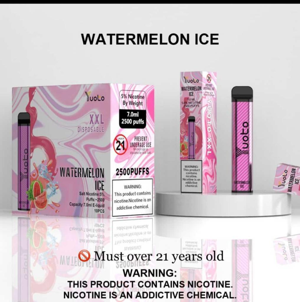Yuoto XXL 2500 Puffs Watermelon Ice Disposable Vape